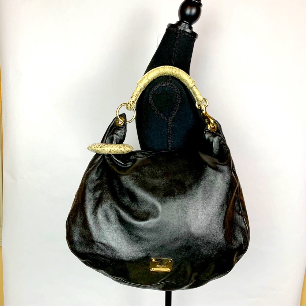 Jimmy Choo Soft Napa Sky Hobo, Black